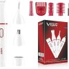 VGR V-725 4 in 1 Waterproof Rechargeable Lady Shaver Facial Nose Eyebrow Body Trimmer