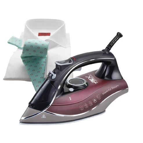 Anex Deluxe Steam Iron AG-1027 with powerful steam and non-stick soleplate