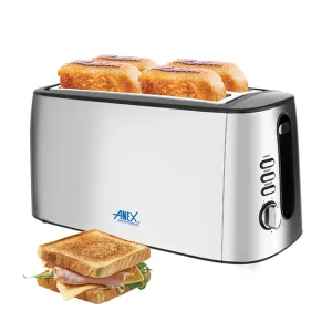 Anex Deluxe 4 Slice Toaster AG-3005 adjustable browning toaster