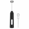 Rechargeable Electric Milk Frother with Whisk Attachments