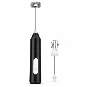 Rechargeable Electric Milk Frother with Whisk Attachments