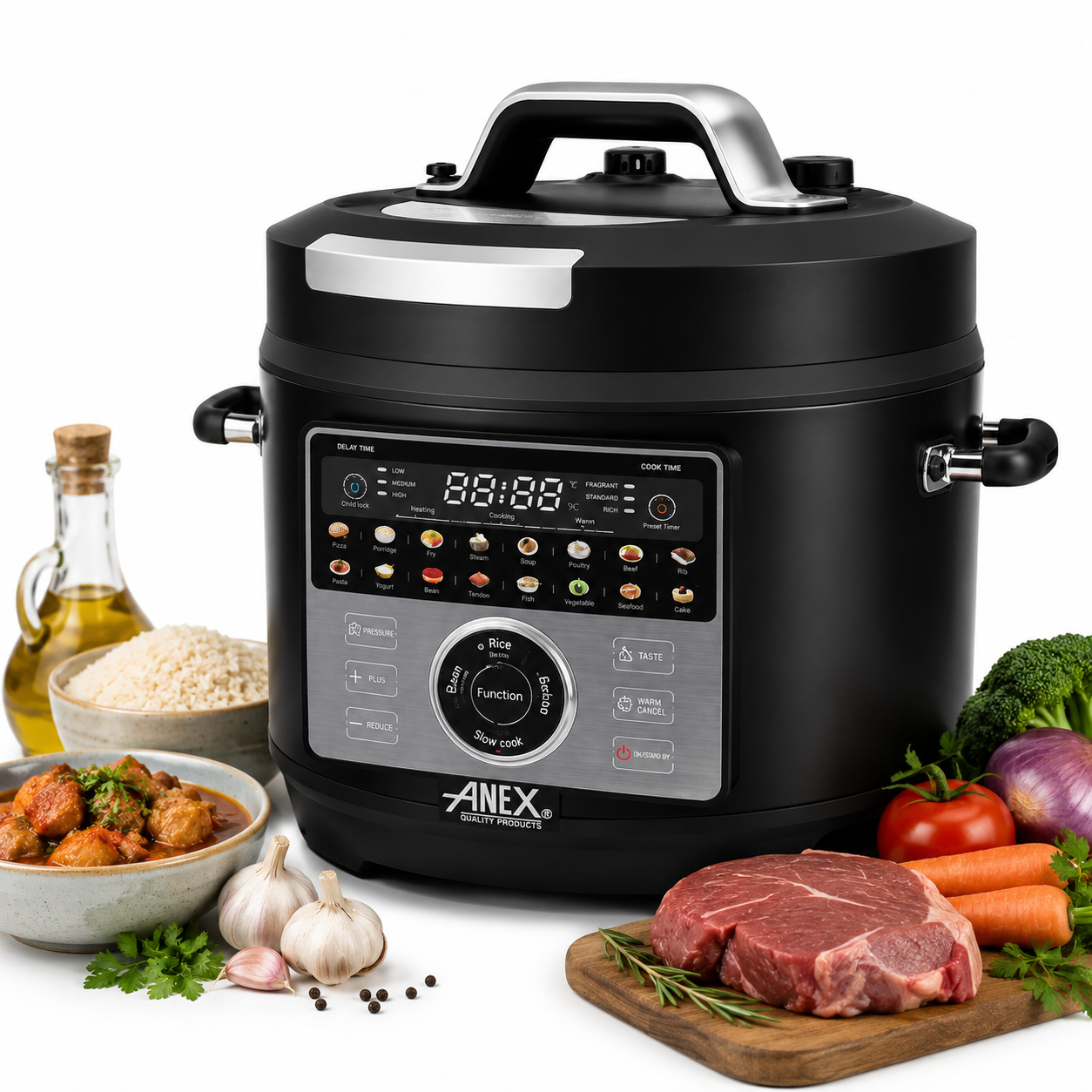 Anex Deluxe Electric Multi Pressure Cooker AG-2186 - Image 2