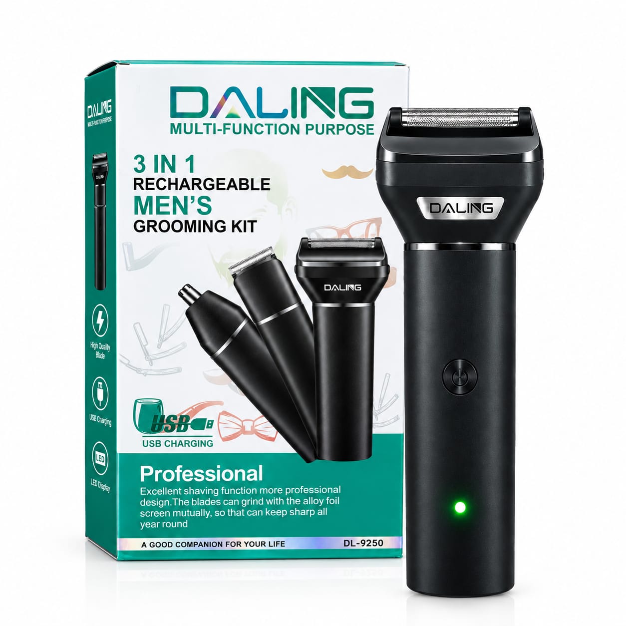 Daling DL-9250 3-in-1 Men's Grooming Kit price in Pakistan