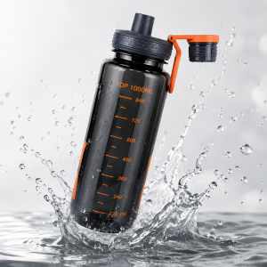 Alternative view of Premium A-250 1000ml Premium Leakproof 1000ml Water Bottle with Straw | BPA-Free Sports & Gym Water Bottle