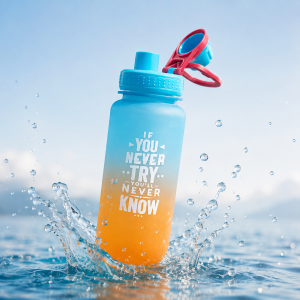 Premium A-276 1000ml Leakproof Water Bottle | BPA-Free Reusable Sports Bottle with Measurement Scale - Image 3