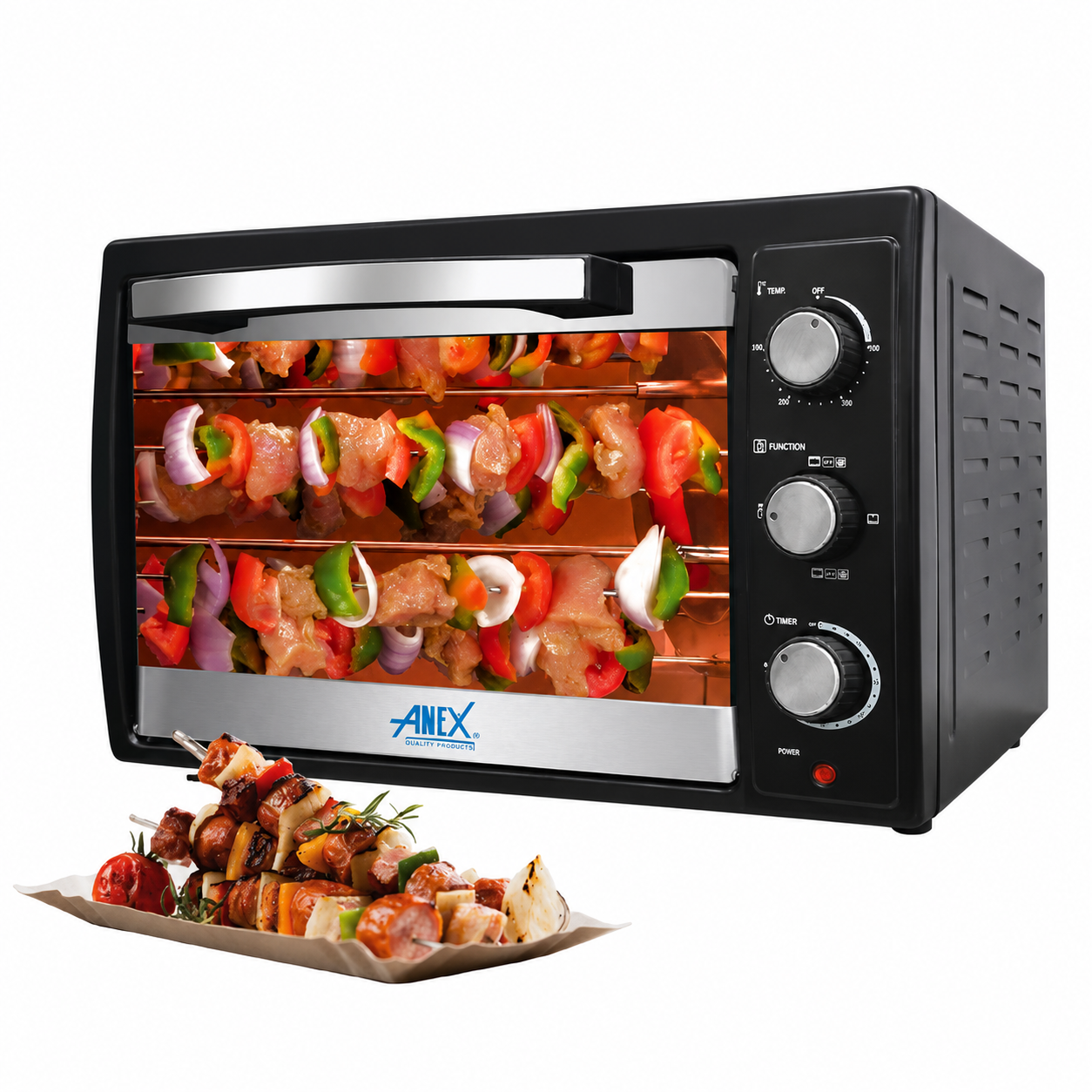 Anex AG-1070 Deluxe Oven Toaster – Powerful 1500W Baking Oven with Adjustable Temperature Control - Image 2