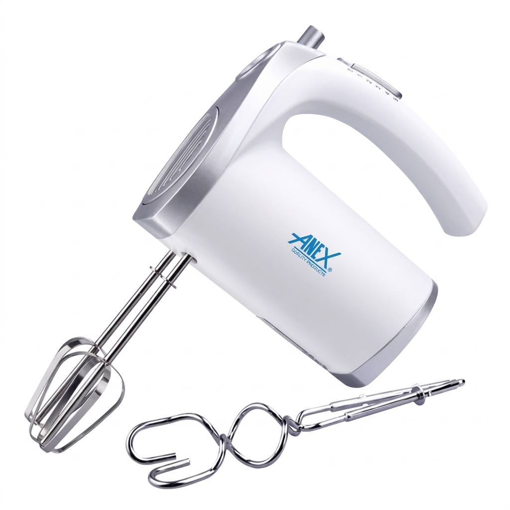 Anex AG-390EX Deluxe Hand Mixer – Powerful 250W Electric Hand Mixer with 5 Speed & Turbo Function