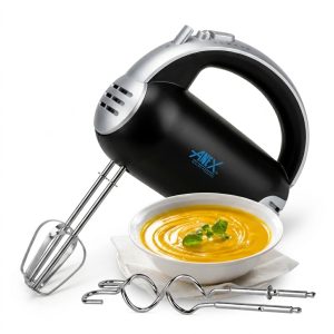 Anex AG-392 Premium Hand Mixer – Powerful 250W Electric Mixer with Turbo Speed & Stainless Steel Beaters - Image 2