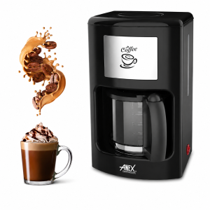 Anex AG-811 Deluxe Coffee Maker – 1.25L 2-10 Cup Drip Coffee Machine with Keep Warm Plate - Image 2