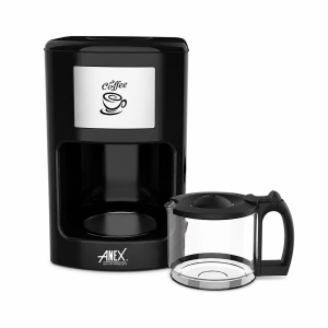 Anex AG-811 Deluxe Coffee Maker – 1.25L 2-10 Cup Drip Coffee Machine with Keep Warm Plate