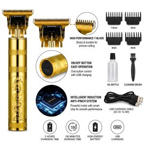 Daling Professional Hair Clipper DL-1700 – Rechargeable Trimmer - Image 4