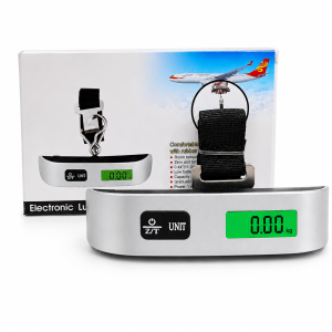 Electronic Luggage Scale 50kg / 110lb – Portable Digital Hanging Weight Scale with LCD Display