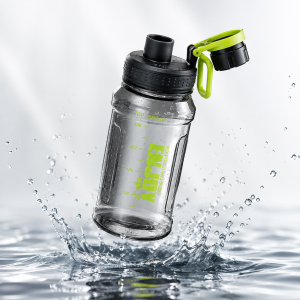 Alternative view of PRIMIUM A-266 Sports Water Bottle with Straw & Handle – 1000ML BPA-Free Leak-Proof Water Bottle