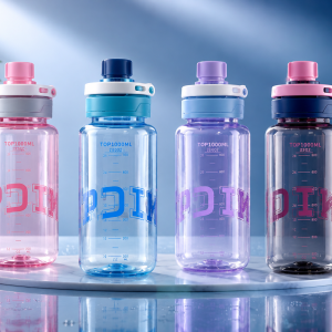 Premium A-297 Sports Water Bottle with Straw & Carry Handle | Leak-Proof BPA-Free Water Bottle - Image 2