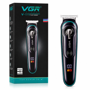VGR V-075 Precision T-Blade Trimmer with Stainless Steel Blade and LED Display