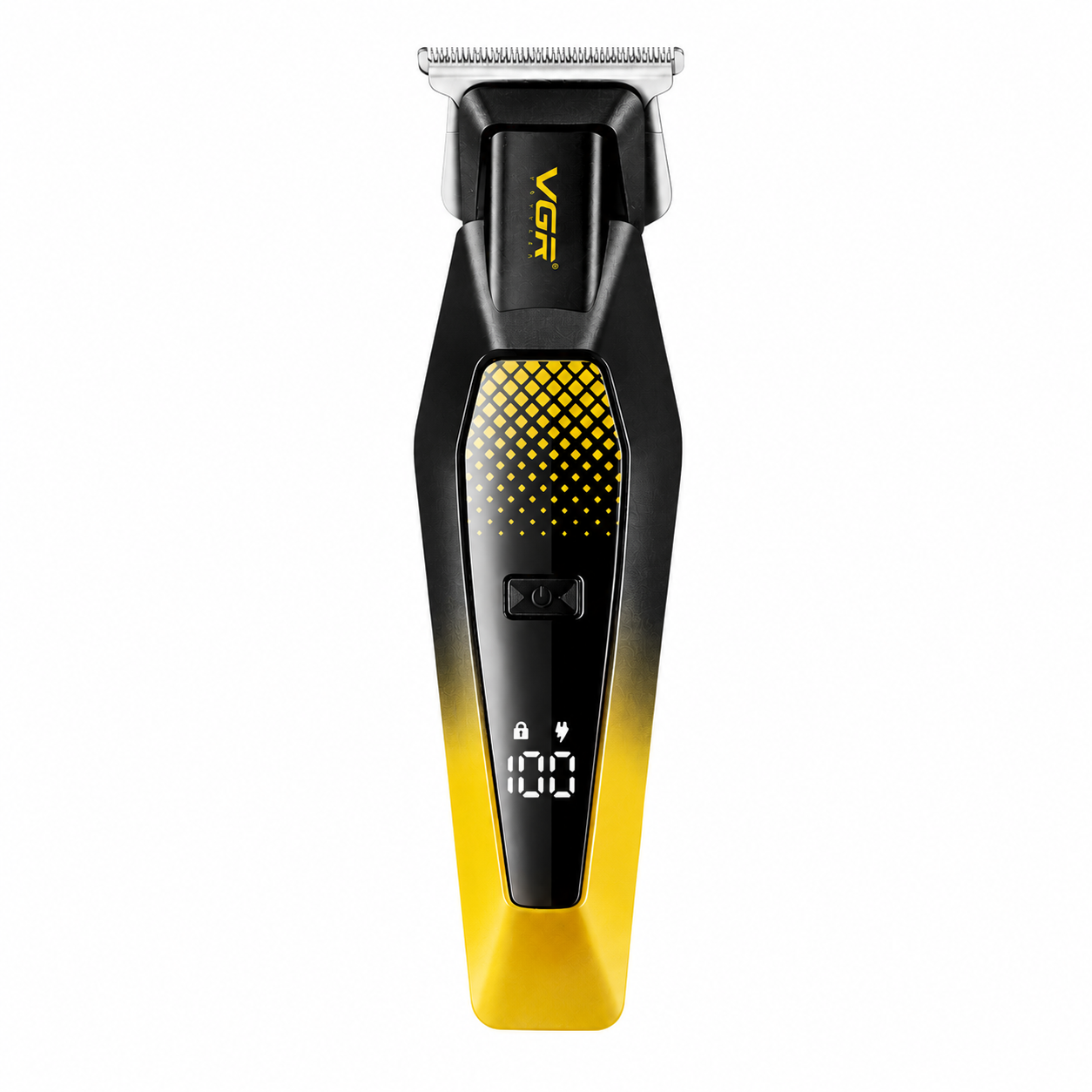 VGR V-253 Professional Hair Trimmer with Precision T-Blade and LED Display