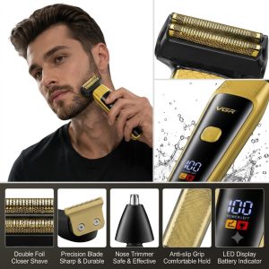VGR V-366 Professional 3-in-1 Grooming Kit – Digital Display - Image 4