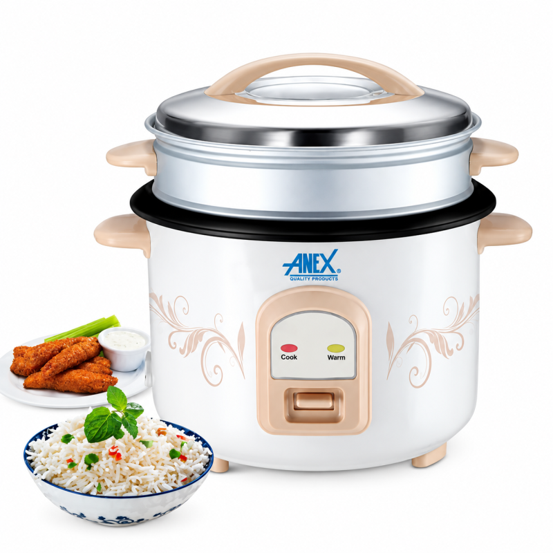 Anex AG-2023 Deluxe Rice Cooker 900W with Non-Stick Pot price in Pakistan