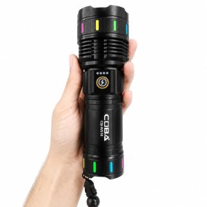 Coba Aluminum Alloy Strong Light Flashlight CB-W516 – 2KM Long Range - Image 4