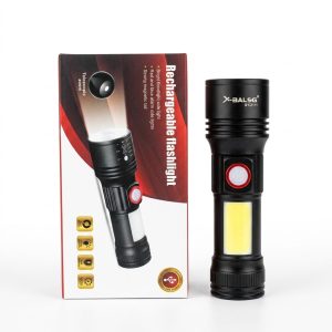 Rechargeable LED Flashlight X-Balog SY-2111 with telescopic zoom