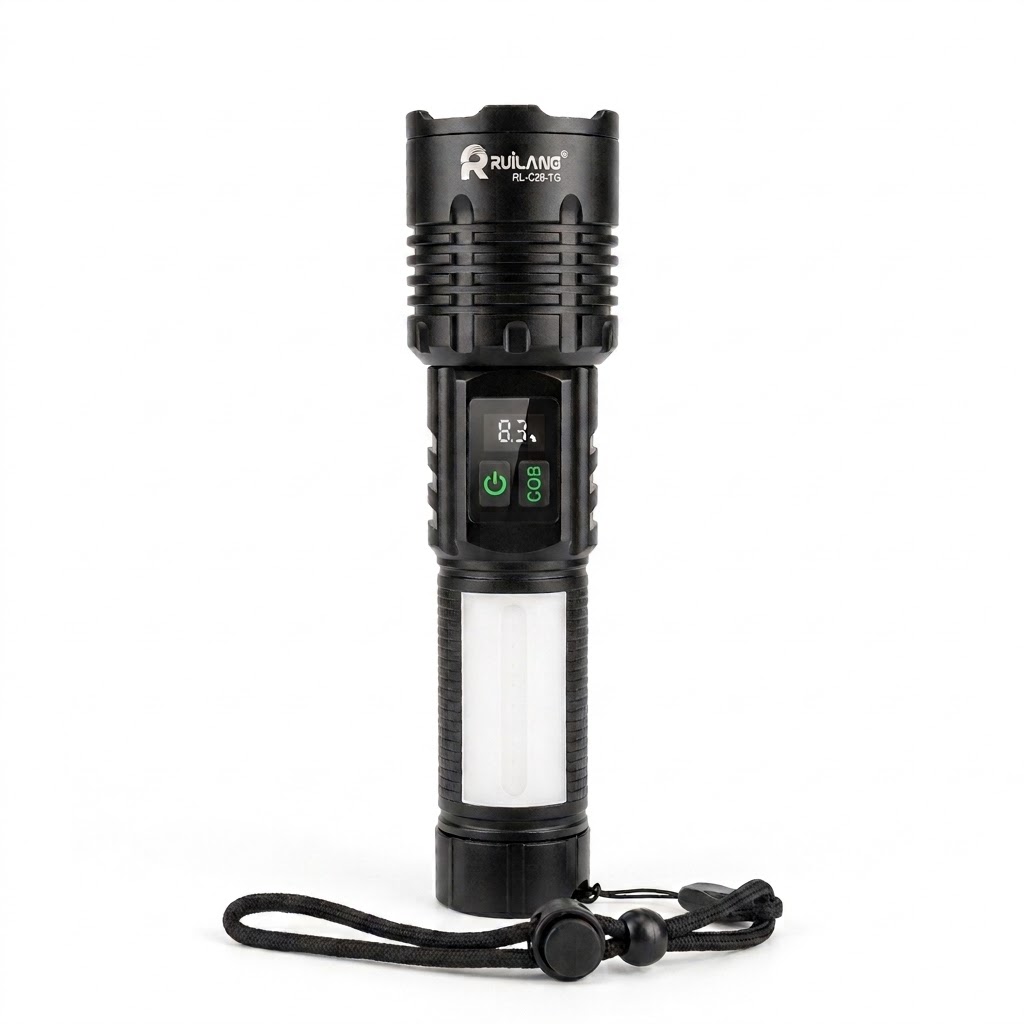Ruiling RL-C26-TG Strong Ligth LED Flashlight | 20W & 2500 Lumen - Image 2