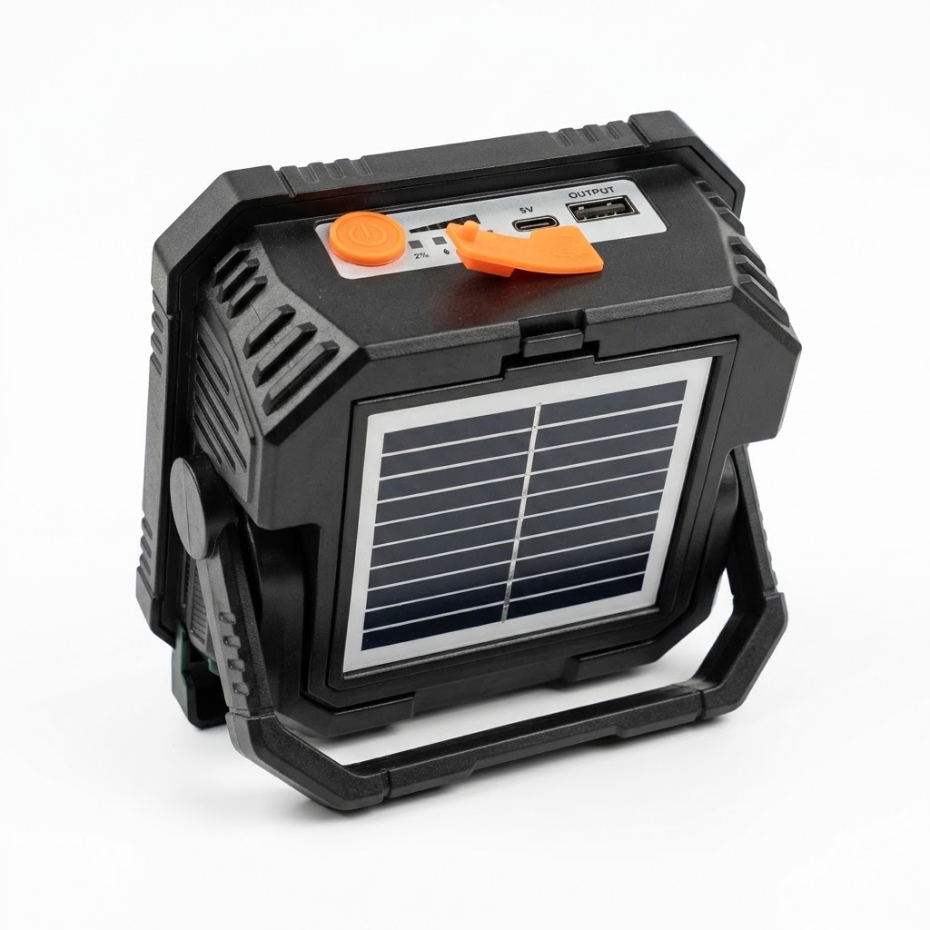 Imported Solar W7120-1 Camping Work Light With Red & Blue Light - Image 5